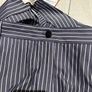 iblues brand which is a part of max mara group brand pinstripe 100% cotton fabric in a French navy and off white colour  BRAND NEW Image 7