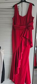 Red Occassion dress and hat