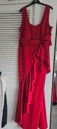 Red Occassion dress and hat