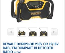 dewalt radio