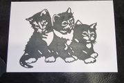 3 Cute Kittens Greeting Card