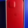 Apple IPhone 11 12 13 14 Pro Leather sleeve cover case with MagSafe original red product Image 3