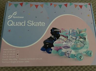 New Roller skates size 30-33 (adjustable)