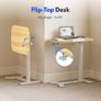 H5 Side Table, Flexible Laptop and Bed Table with Tiltable Desktop, Height Adjustable & Mobile, Ideal for Sofa, Bed & Reading Time (Maple) Image 6
