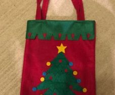 Felt Christmas gift bag 26x21 cm