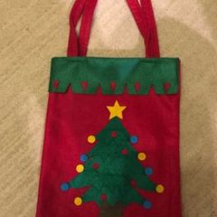 Felt Christmas gift bag 26x21 cm