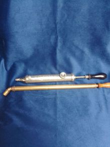 Pair of Vintage Brass & Chrome Brass Sprayers  Romessol & Mysto