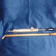 Pair of Vintage Brass & Chrome Brass Sprayers  Romessol & Mysto