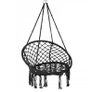 NEW Black Tassels Hanging Chair Hammock with Cushion Image 5