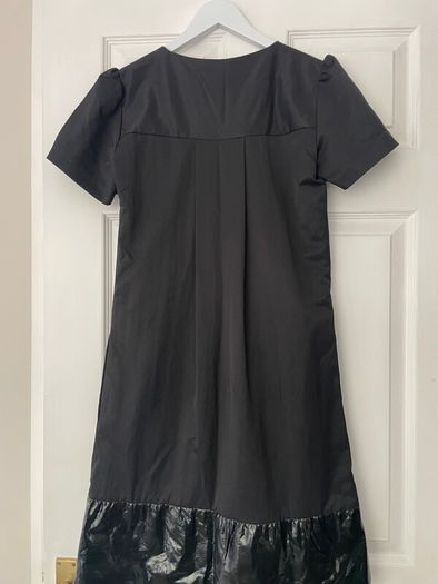 By Malene Birger     Black Patent Trim Dress     Size 8