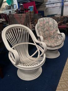 vintage bamboo chairs