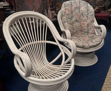 vintage bamboo chairs