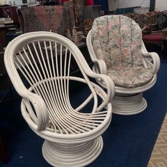 vintage bamboo chairs