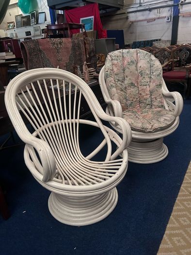 vintage bamboo chairs