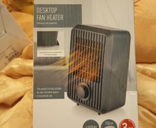 Desktop fan heater