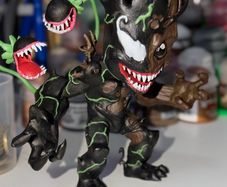 Venom Groot Figure Hand Painted 3D Print