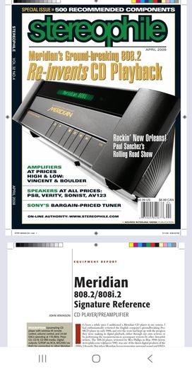 Hifi Gold Legendary Reference Signature Meridian 808.2  the most significant product in the history of the Compact Disc 16000 new Pristine condition with original Remote Signature Signed by Bob Stuart and Allen Boothroyd