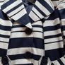 Navy & White Striped Mac - Size 14 Image 3