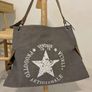 Vintage Canvas Tote Bag Grey - BRAND NEW Image 3