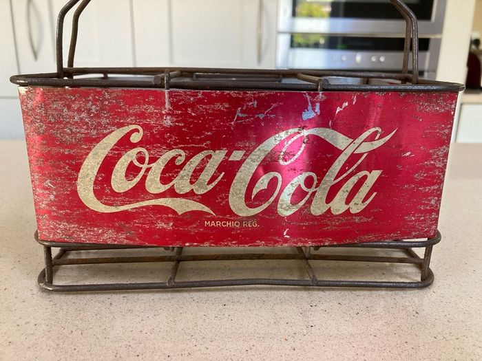 Coca Cola 6 bottle carrier holder 50's Italian RARE