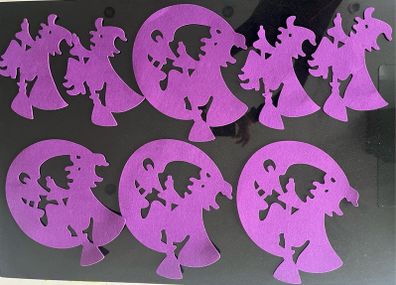 Purple Haloween table mats plates mats decoration