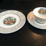 Vintage china teacup saucer plate x2 Image 4