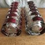 Vintage Ruby Red Glass Vases Image 4