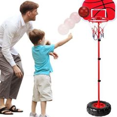 Kids Portable Basketball Stand with Ball