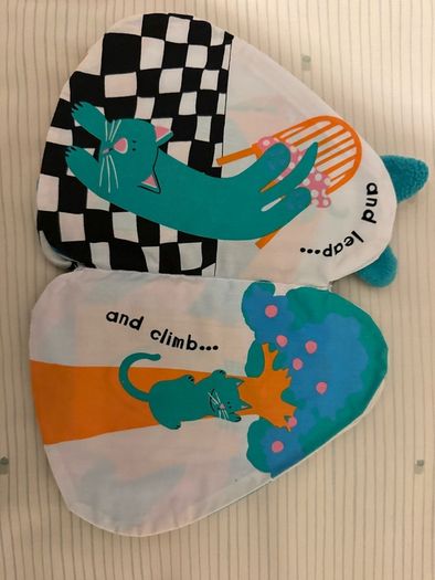 Cloth cat book for baby