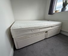 SMALL double bed with mattress