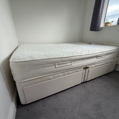 SMALL double bed with mattress
