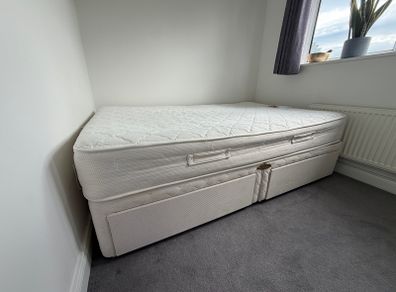 SMALL double bed with mattress