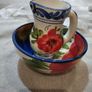 Vintage ceramic Hand-painted Cabo Jug and Bowl Set Image 5