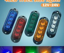 Set of 10 12/24V Truck Side  Lights with 4 LEDS