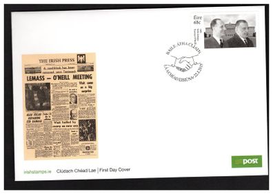 2015 Ireland 50th Anniversary of the Meeting of Sean Lemass and Terence O'Neill Commemorative Stamps An Post First Day Cover (FDC)