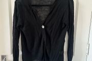 Ronit Zilkha Linen Black Cardigan S