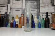 254 - Vintage Clear Glass Beamish Bandon Collectible Decorative Mineral Water Bottle