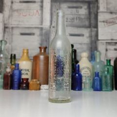 254 - Vintage Clear Glass Beamish Bandon Collectible Decorative Mineral Water Bottle