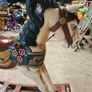 Handmade Handcrafted Wooden Painted Rocking Horse Image 6