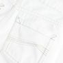 Cream Denim Shorts Image 2