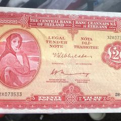 Irish twenty pound Lavery note