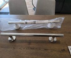 Stainless steel towel/grab rail