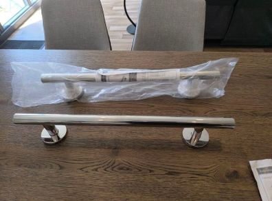 Stainless steel towel/grab rail