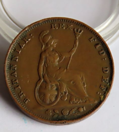 1831 Farthing king william IV british copper