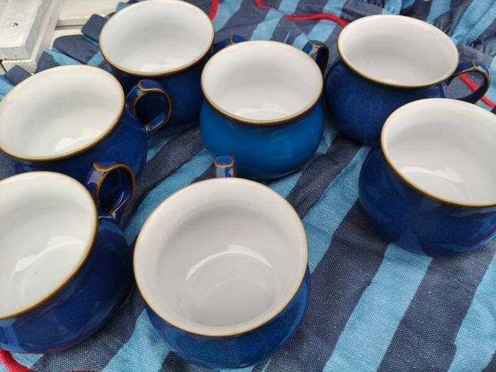 28 piece Denby Imperial Blue Dinnerware