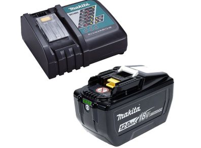 Makita BL18120 12.0Ah 18V Li-Ion Battery & DC18RC 18V Fast Battery Charger