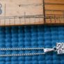 925 Sterling Silver Chain, and Pendant Necklace 6,2g L-10" Image 8