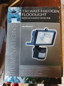 Halogen Floodlight with movement detector