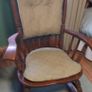Dutch Oak Rocking Chair with Cushions Image 4