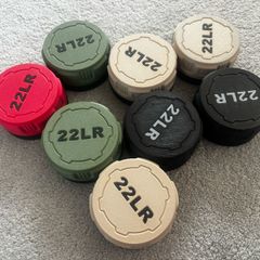 Mini .22LR Ammunition Storage Box Pocket Size Fits 50 Rounds Secure Screw Lid Durable Case For Small Caliber Rounds